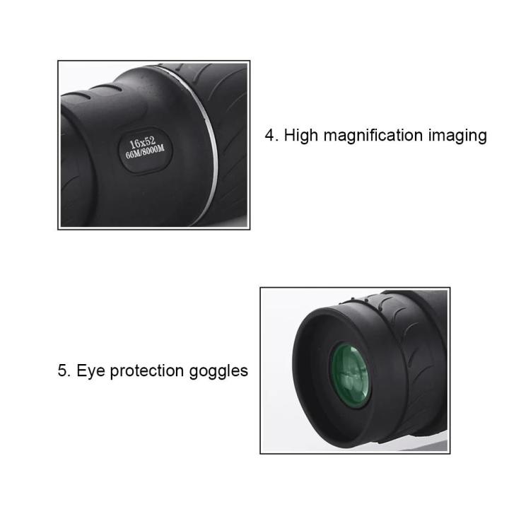 16X52%20Monocular%20Telescope%20Optical%20Lens%20High%20Definition%20Handy%20Optics%20Scope%20Dual%20Focus%20Zoom%2016X%20Binocular%20for%20Outdoor%20Camp%20Hunting%20-%20Image%205