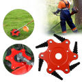S-Shape New Style Toothed Mower Blade Lawn Mower Accessories Farm-Oriented Six Leaf Cyclone Blade. 