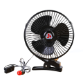Low Noise Air Cooling Fan Car Oscillating Fan Car Auto Fan Portable Vehicle Mini Electric 12V Black. 
