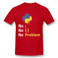 Computer Programming Language Python T Shirt Design For Code Programmer Homme Tee Shirt Crewneck Camiseta.