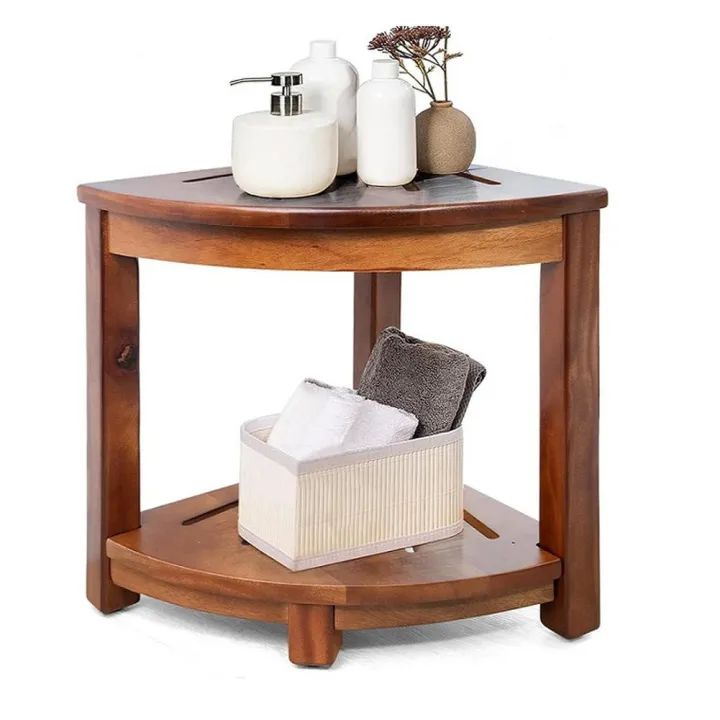 GC%20Corner%20Shower%20Stool,%20Waterproof%20Shower%20Foot%20Rest%20For%20Inside%20Shower,%20Wood%20Bathroom%20Stool%20Bench%20Seats%20With%20Storage%20Shelf%20Non-Slip%20Foot%20Pads%20For%20Small%20Space%20-%20Image%204