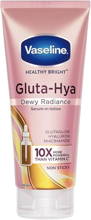 Vaseline Gluta-Hya Dewy Radiance 200ml Serum-In-Lotion, Boosted With GlutaGlow | India