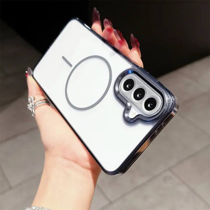 Smalshop%20For%20Magsafe%20Magnetic%20Acrylic%20Case%20For%20Samsung%20Galaxy%20S25%20Edge%20S24%20S23%20S22%20Ultra%20Plus%20FE%20A56%20A36%20A55%20A16%20A15%20A26%20Clear%20Back%20Cover%20-%20Image%207