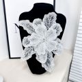 【NEW】 New Polyester fibre Chest Flower Embroidery Women's Clothing Dress Decoration Multi-layer Sequin Children's Clothing Clothing Accessories.