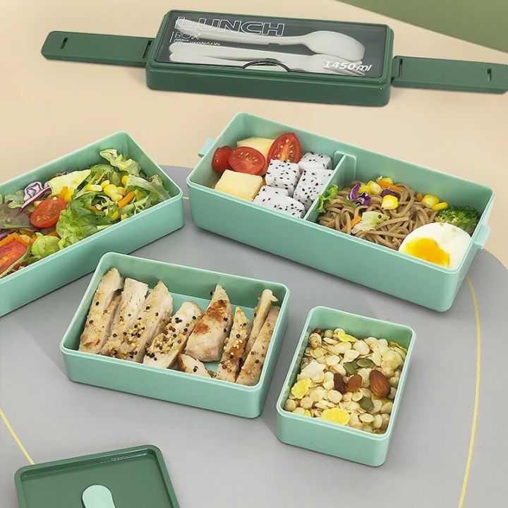 1pc%201450ML%203-layers%20Lunch%20Box%20With%20Tableware,%20Portable%20Detachable%20Microwavable%20Hermetic%20Bento%20Box%20For%20Adults%20School%20Office%20-%20Image%203