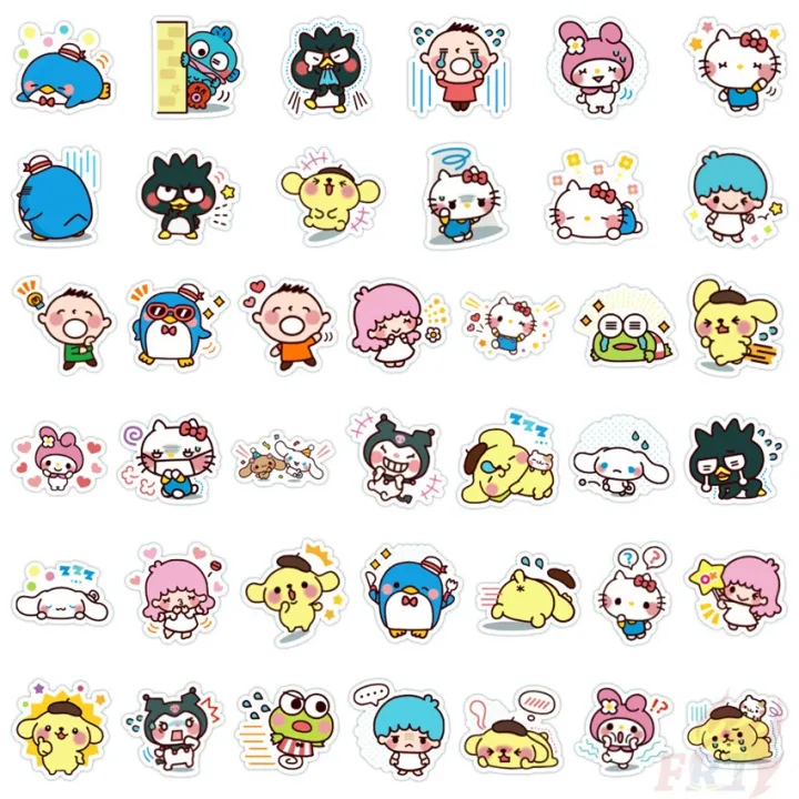 80Pcs/Set%20%E2%9D%89%20Sanrio%20Family%20Series%2001%20Funny%20Emoji%20Mini%20Stickers%20%E2%9D%89%20DIY%20Fashion%20Mixed%20Waterproof%20Doodle%20Decals%20Stickers%20-%20Image%208