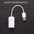 USB Sound Card Virtual 7.1 3D External USB Audio Adapter USB To Jack 3.5mm. 