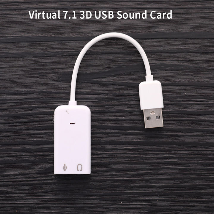 USB 7.1 Virtual Surround Sound Card – External Audio Adapter With 3.5mm Jack