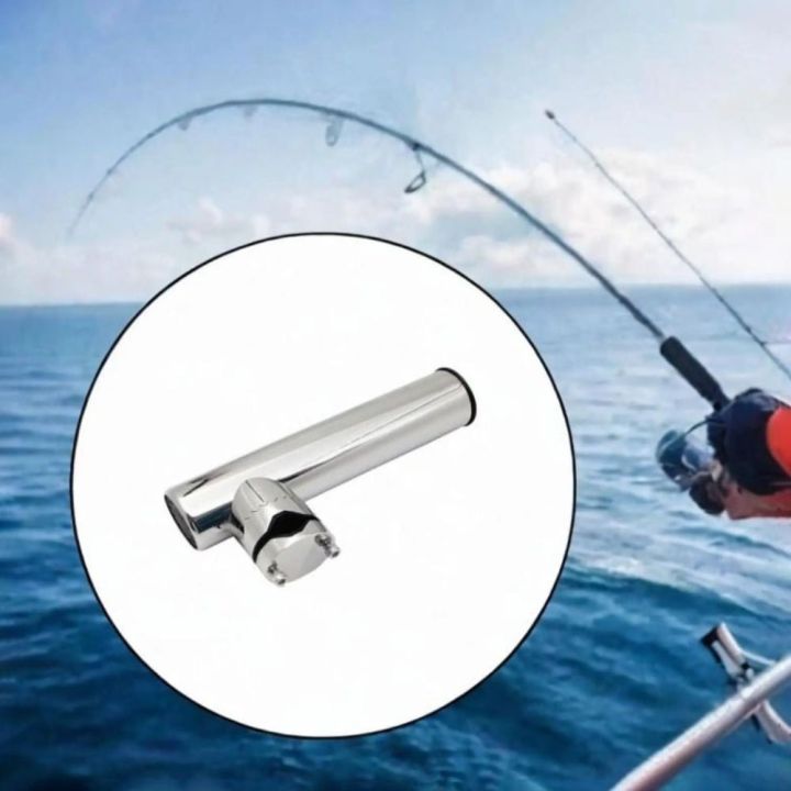 Rod Stand Rotatable Support 316 Stainless Steel Fishing Rod Holder 360 Degree Rotatable ...