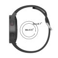 (New) for Samsung Galaxy Watch 5 44mm official silicone silver round buckle watch band.