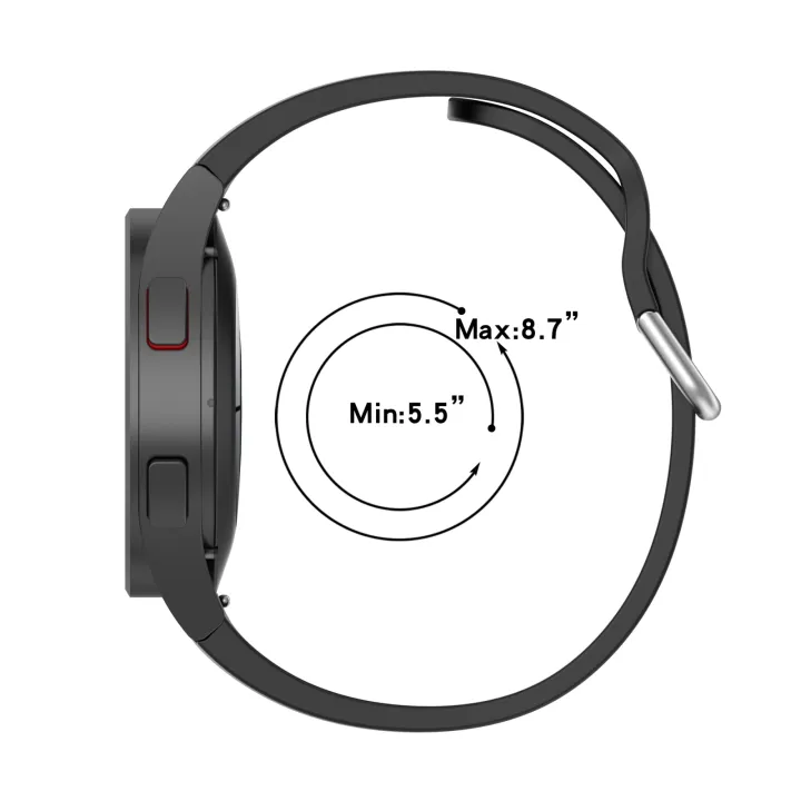 (New)%20for%20Samsung%20Galaxy%20Watch%205%2044mm%20official%20silicone%20silver%20round%20buckle%20watch%20band%20-%20Image%205