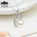 Carat Party Women Rhinestone Big Faux Pearl Necklace Hook Earrings Set Fashion Jewelry. 