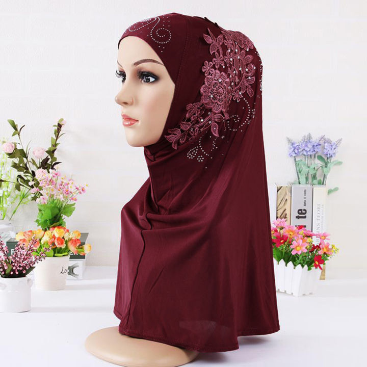 Hijab%20Double%20Loop%20Slip%20On%20Scarf%20Pull%20Over%20Crepe%20Convenient%20Shawl%20Headscarf%20-%20Image%203