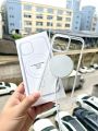 For iPhone 15 Pro Max Anti Yellow Magsafe Magnetic Wireless Charging Case Clear Transparent Shockproof Back Cover Phone case. 