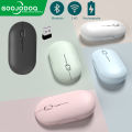 GOOJODOQ Mouse Wireless for laptop Bluetooth Rechargeable Silent Mouse for Tablet Phone Android.
