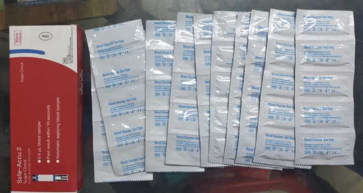 Safe-Accu 2 Blood Glucose Test Strips – 50 pcs