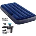 Super Premium Intex Double(2 Person) Inflatable Air bed & Mattress with Electric Air Pump.