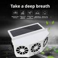 Car Car Exhaust Fan Summer Cool Air Circulation Cooler Solar Car Ventilation Fan.