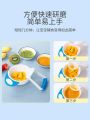 Baby Food Grading Bowl with Masher: Baby Grinding Bowl Set with Ear Sucker: Multi-colour Easy to Use in the Kitchen or Dining Room. 