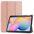For Samsung Galaxy Tab S6 Lite 10.4 inch SM-P610 P615 Case with Pencil Holder Tri-Fold Stand Cover Tablet Shell For Tab S6 Lite BQ. 