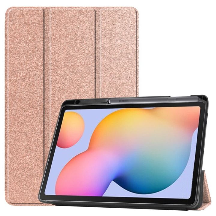 For%20Samsung%20Galaxy%20Tab%20S6%20Lite%2010.4%20inch%20SM-P610%20P615%20Case%20with%20Pencil%20Holder%20Tri-Fold%20Stand%20Cover%20Tablet%20Shell%20For%20Tab%20S6%20Lite%20BQ%20-%20Image%204