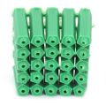 100Pcs M6 Expansion Pipe Plastic Wall Plug Fixing Tube Green H MF.