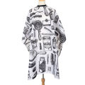 Black White Hairdressing Cape Professional Hair-Cut Barber Cloth Wrap Protect Gown Apron Waterproof Cutting Gown Hair Cloth Wrap. 