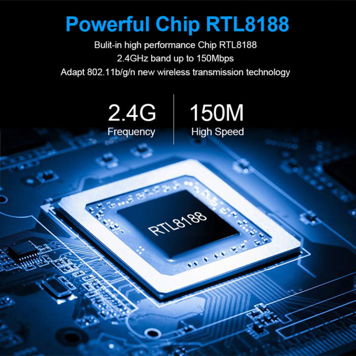 RTL%208188%20Chip%20Wifi%20USB%20Receiver%20150Mbps%20Wi-Fi%20Adapter%20For%20PC%20USB%20Ethernet%20WiFi%20Dongle%202.4G%20Wireless%20Network%20Card%20Free%20Driver%20-%20Image%204