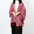 Luxury Women Paisley Jacquard Scarf Silky Pashmina Ethnic Style Fringed Scarves Soft Long Shawls and Wraps for Lady Bufandas.
