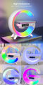 G63 Smart Light Sound Speaker Machine Fast Charging Alarm Clock 7-Color RGB Music Player Speaker. 
