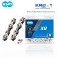KMC chain X8 mountain road folding bicycle 24 speed chain accessories with missing link Bicycle Chain 6/7 Speed supported. 