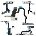 1pcs Power On Off Flex For iPhone 5 5S 6 6S 7 8 Plus X Volume Up Down Side Button Key Ribbon Flex Cable With Metal. 