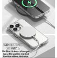 For iPhone x/xs Magsafe Magnetic Wireless Charging Case Clear Shockproof Soft Silicone Protect Back Cover.