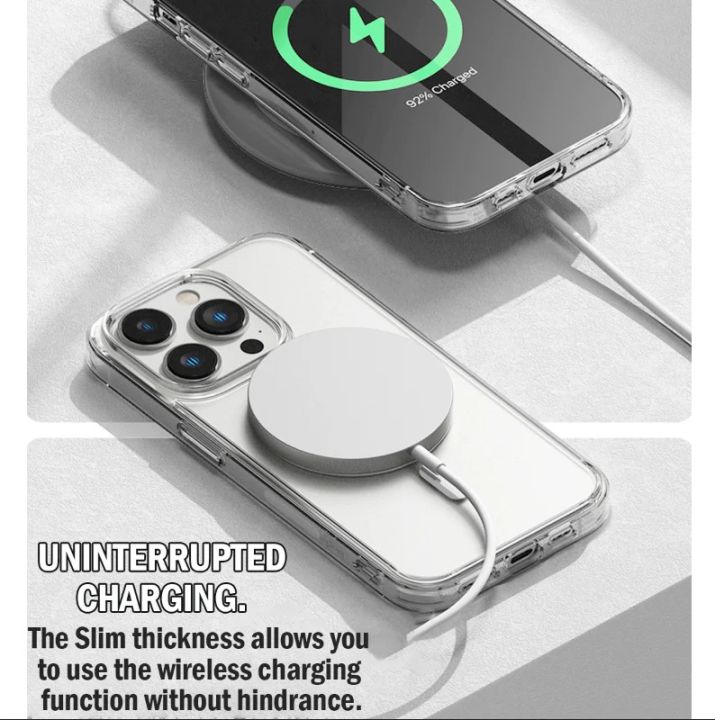 For%20iPhone%20x/xs%20Magsafe%20Magnetic%20Wireless%20Charging%20Case%20Clear%20Shockproof%20Soft%20Silicone%20Protect%20Back%20Cover%20-%20Image%203