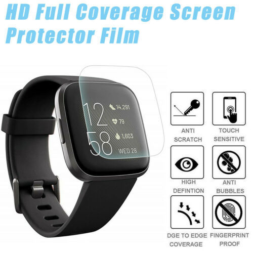 Tempered Glass Screen Protector -For Fitbit Versa Smartwatch