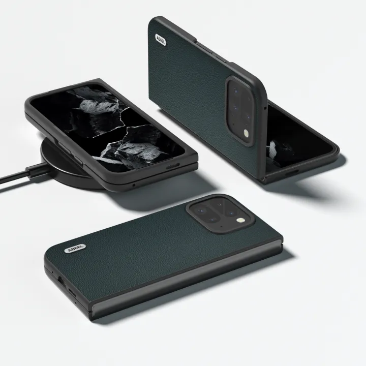 ABEEL%20Leather%20Elegant%20Black%20Edge%20Phone%20Case%20For%20Google%20Pixel%209%20Pro%20Fold%20-%20Image%209