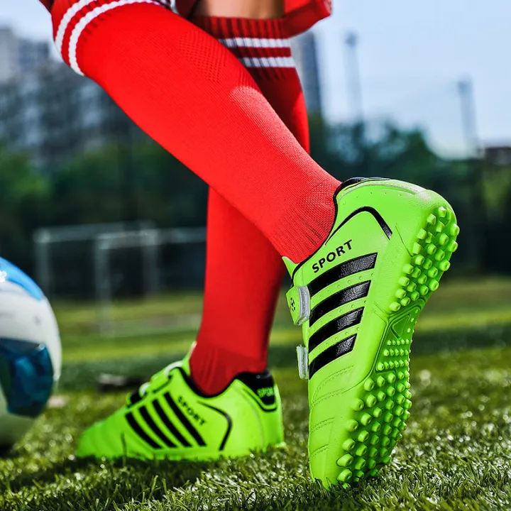 Black%20Green%20Triples%20Children's%20Football%20Shoes%20Outdoor%20Turf%20Non-slip%20Kids%20Sneakers%20Boys%20Soccer%20Cleats%2010%20to%2016%20zapatos%20de%20futbol%20-%20Image%205