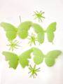 Night glowing fluorescence butterfly redium wall sticker. 