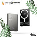 REMAX RPP-109 Vocard Pro Series Ultra Slim 20W PD Magnetic Wireless Metal Body 10000mAh Power Bank - Grey. 