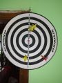 Ninja Dubble side Dart Board Game N6353 (17"inch). 