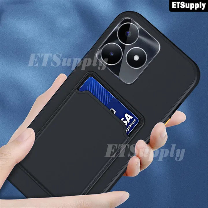 Wallet%20Phone%20Case%20for%20Realme%20C61%20Liquid%20Silicone%20Protection%20Soft%20Silicone%20Realme%20C61%20Back%20Card%20Case%20Convenient%20-%20Image%204