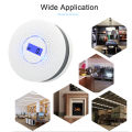 Migeet Smoke and Carbon Monoxide Alarm Smoke Detector Carbon Monoxide Detector Powered by batt-erys with LCD Display Voice Warning. 