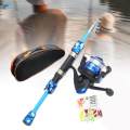 Kids Fishing Rod and Reel Combo Travel for Saltwaters Fresh Waters Kid Fishing Pole for Starter. 