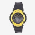 Rubber Digital Watch For Kids - Yellow. 