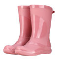 Fashion waterproof rain boots women's adult medium cut rain boots buckle Korea water shoes martin boots snow boots motorcycle boots wholesale. 