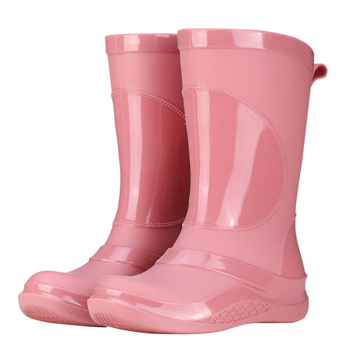 Fashion%20waterproof%20rain%20boots%20women's%20adult%20medium%20cut%20rain%20boots%20buckle%20Korea%20water%20shoes%20martin%20boots%20snow%20boots%20motorcycle%20boots%20wholesale%20-%20Image%205