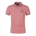 2023Brand New Nautica Summer Fashion Polo Shirt Men's Printed Casual Short Sleeve Lapel Slim Handsome Jogging Fitness Sportswear. 