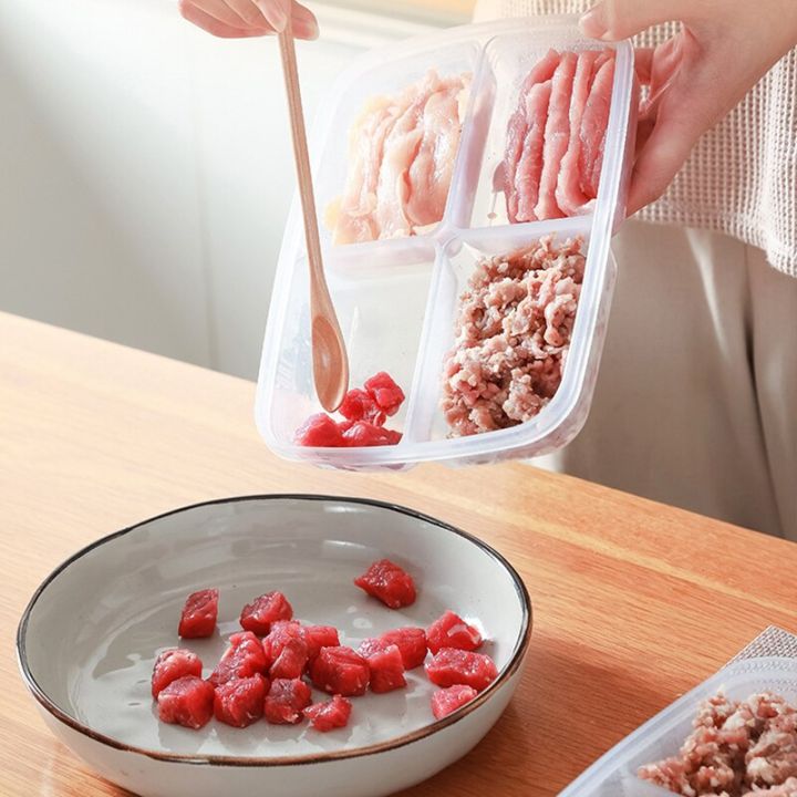 Kitchen%20Storage%20Box%20Food%20Container%20Refrigerator%20Preservation%20Side%20Dish%20Storage%20Organization%20Meat%20Four%20Compartment%20Box%20Anti-smell%20-%20Image%203
