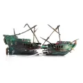 Large Aquarium Shipwreck Decor Boat Plastic Set Resin Ship Fish Tank Ornaments for Aquarium Decor Accessories. 