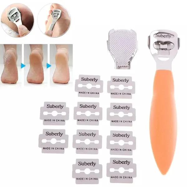 10pcs%20Blade%20Including%20Foot%20Cleaner%20&%20Care%20Accessories%20Foot%20Scraper%20Cardboard%20Pack%20+%20Blade%20-%20Image%204